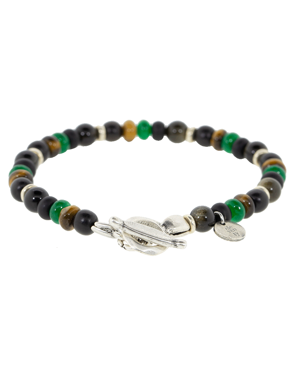 ELEVENTY-Mixed Stone Bracelet-GREEN