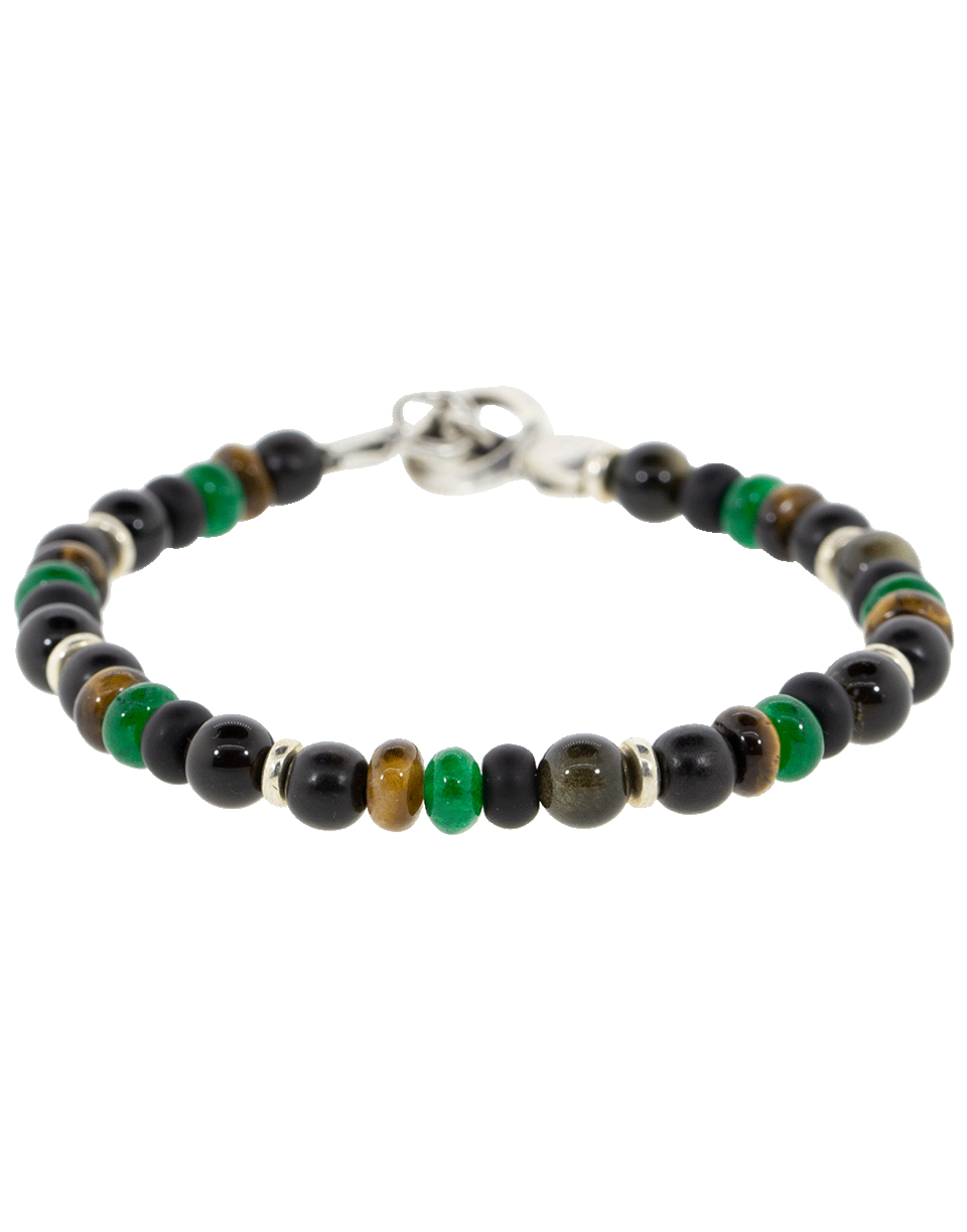 ELEVENTY-Mixed Stone Bracelet-GREEN