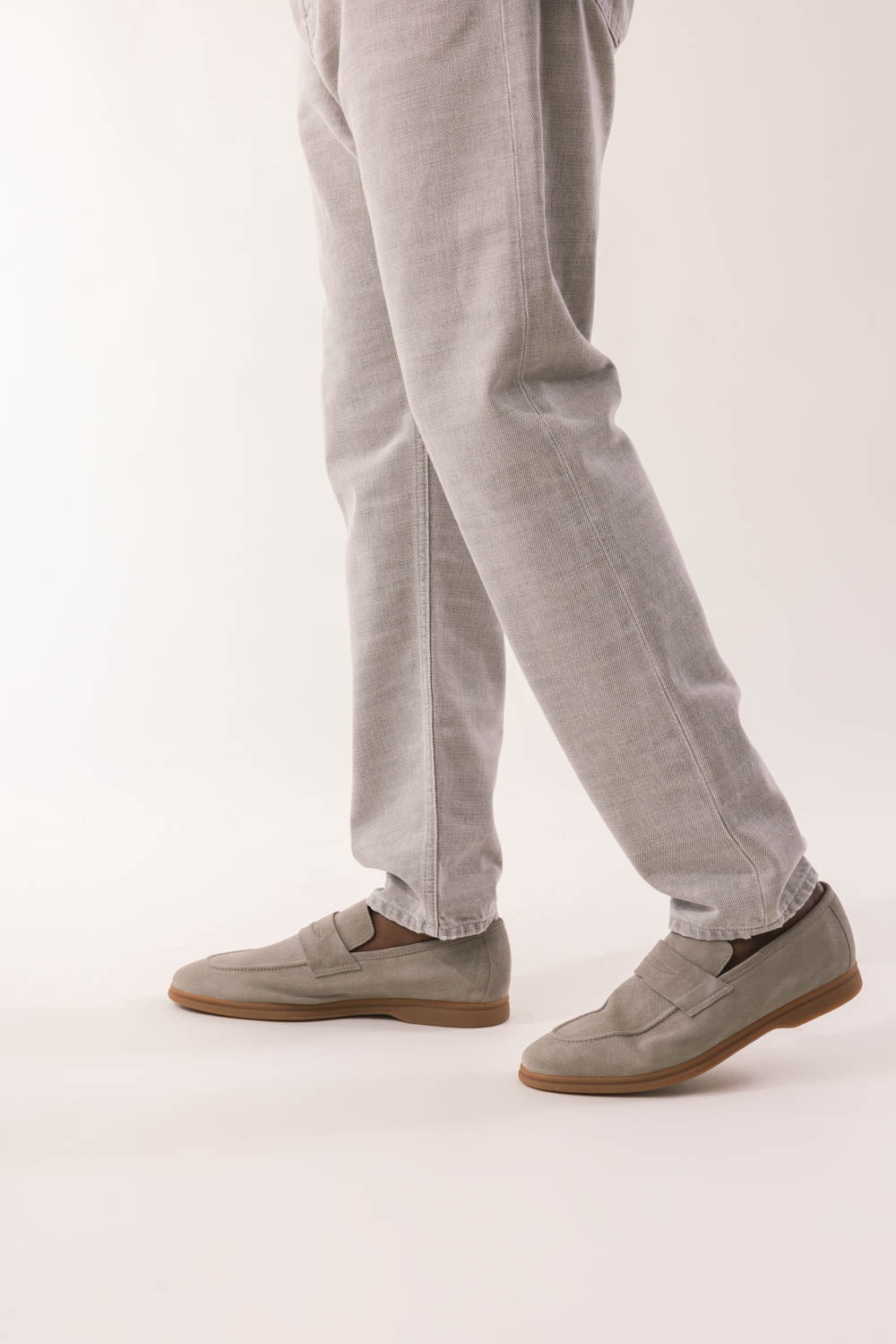 ELEVENTY-Suede Loafer - Military-