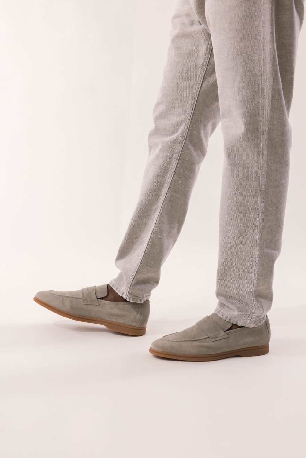 ELEVENTY-Suede Loafer - Military-
