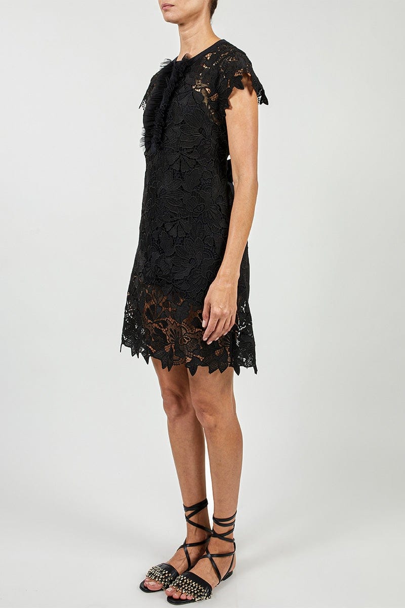 ELIE SAAB-Macrame Short Dress-