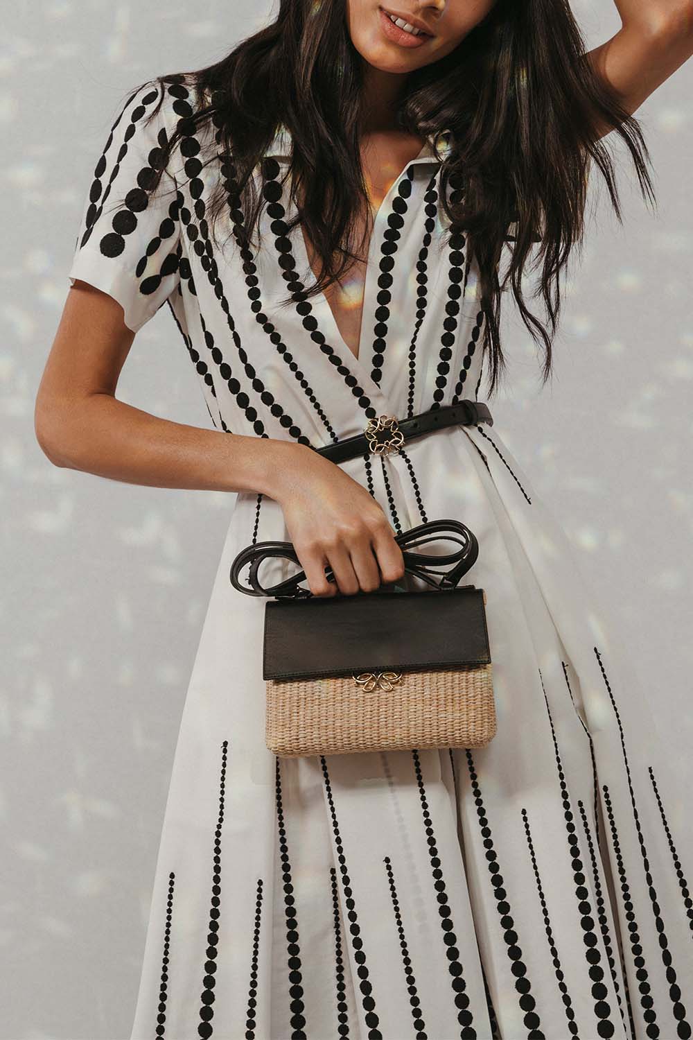ELIE SAAB-Embroidered Midi Dress-