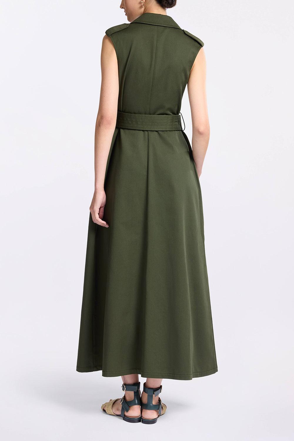 Gabardine Midi Dress-PALMSHDE-36-CLOTHINGDRESSCASUAL-ELIE SAAB