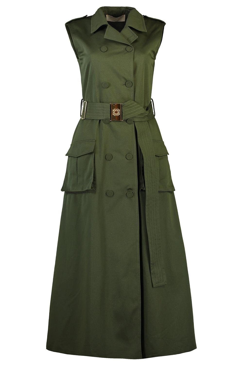 Gabardine Midi Dress-PALMSHDE-36-CLOTHINGDRESSCASUAL-ELIE SAAB