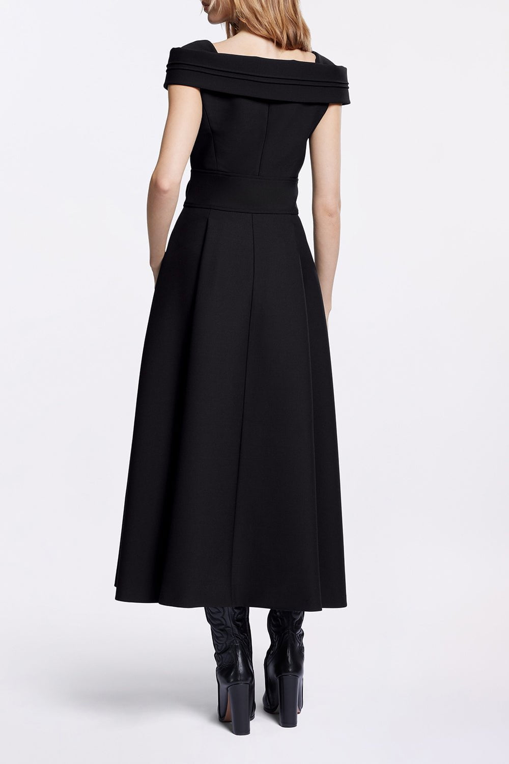 ELIE SAAB-Structured Midi Dress-