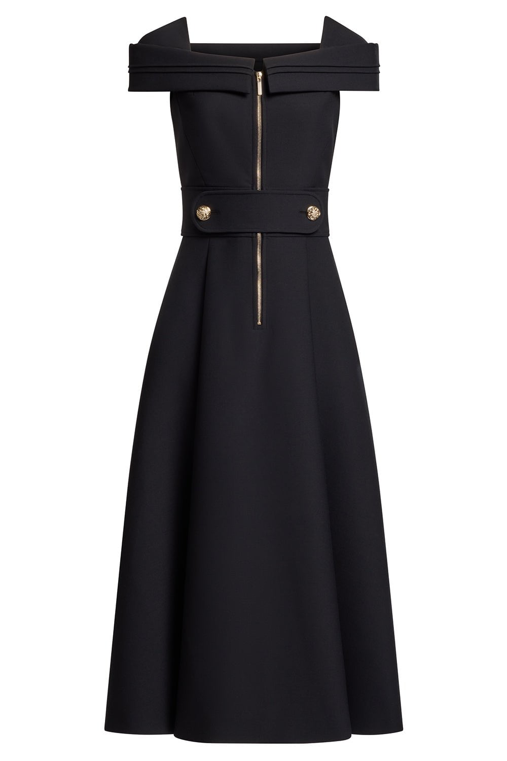 ELIE SAAB-Structured Midi Dress-