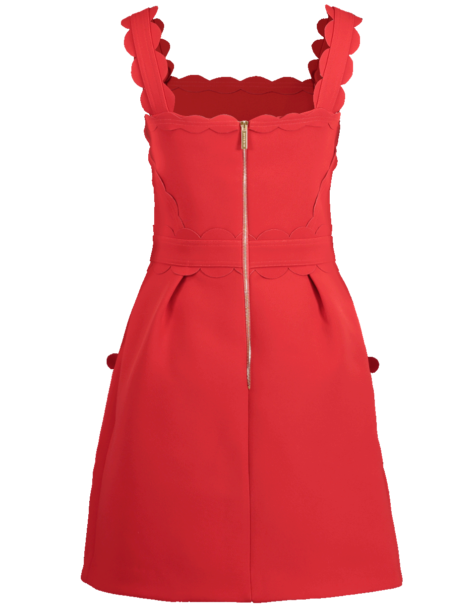 ELIE SAAB-Volume Scallop Hem Dress-