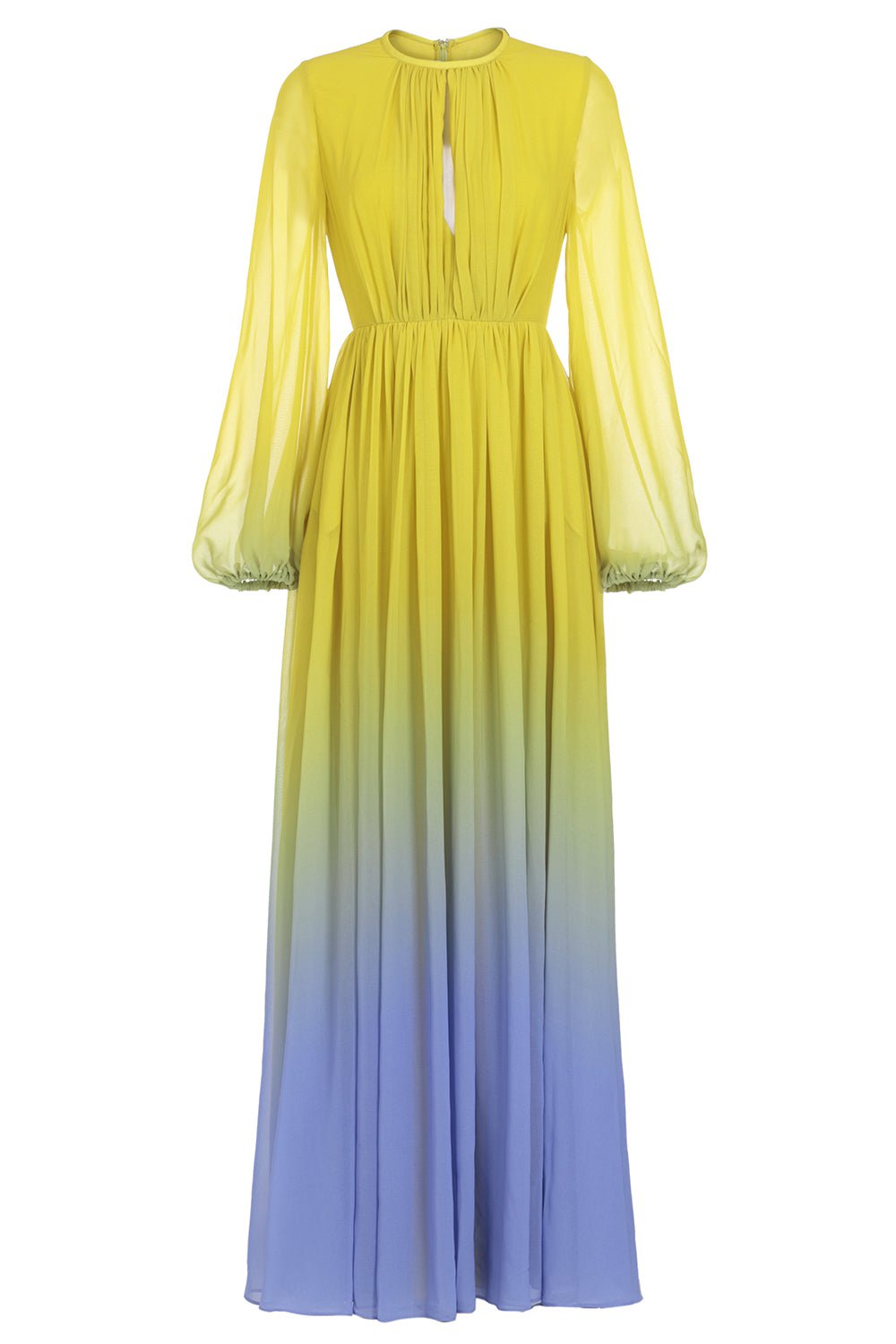ELIE SAAB-Printed Long Dress-