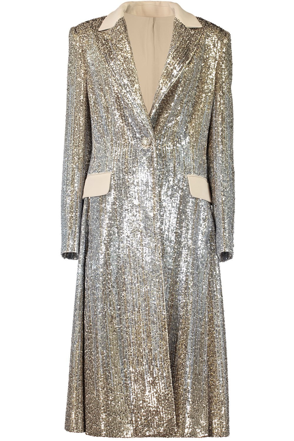 ELIE SAAB-Sequin Embroidered Coat-