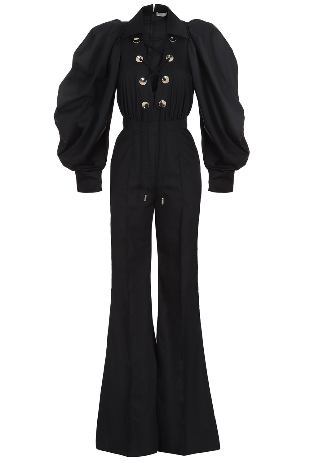 ELIE SAAB-Heavy Cotton Jumpsuit-BLACK