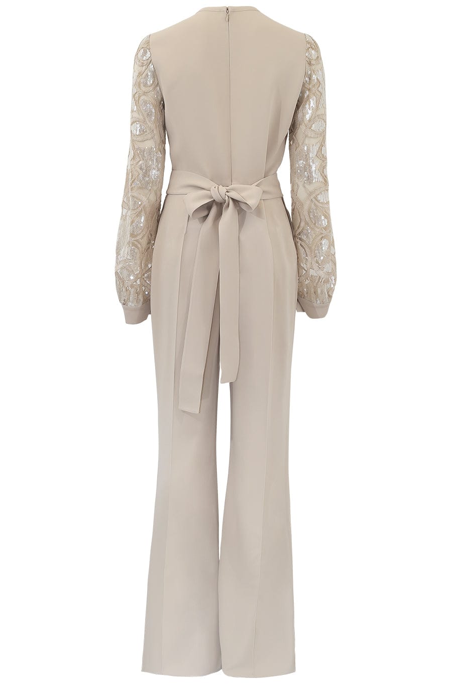 ELIE SAAB-Yarn Embroidered Jumpsuit-CASTLE WALL