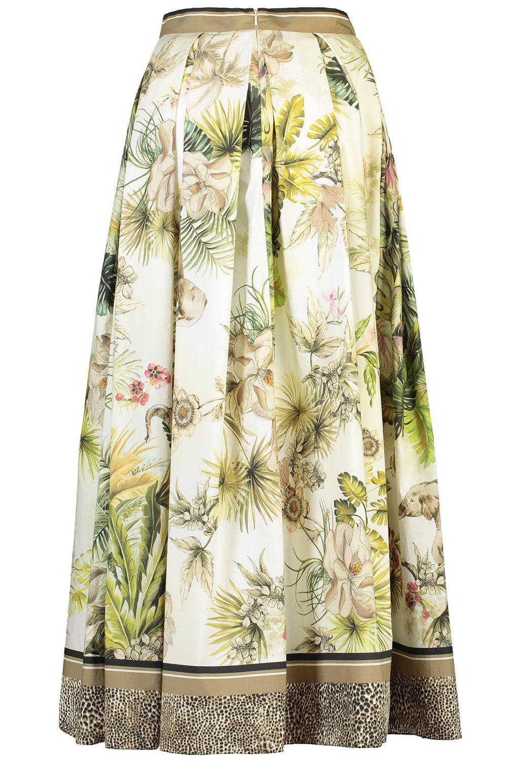 Printed Cotton Long Skirt-FOULARD-36-CLOTHINGSKIRTMAXI-ELIE SAAB