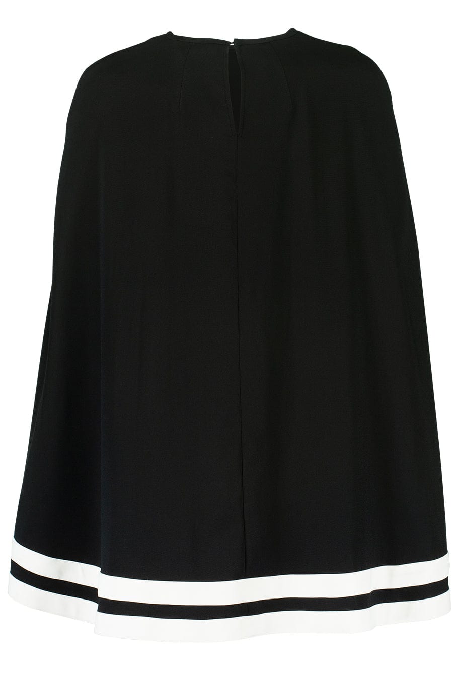 ELIE SAAB-Crepe Cape Blouse-