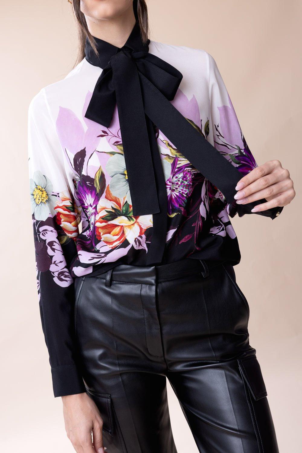 ELIE SAAB-Long Sleeve Floral Shirt-