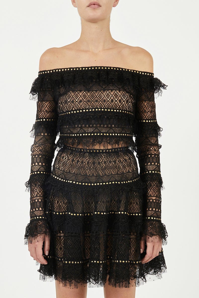 ELIE SAAB-Macrame Top-