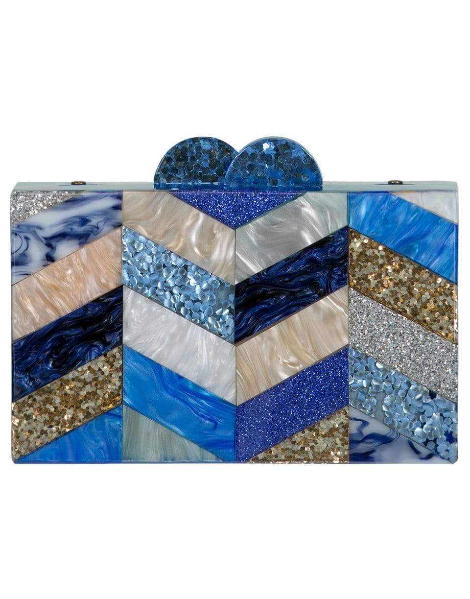 ELIZABETH SUTTON-Summer Waves Clutch-BLUE