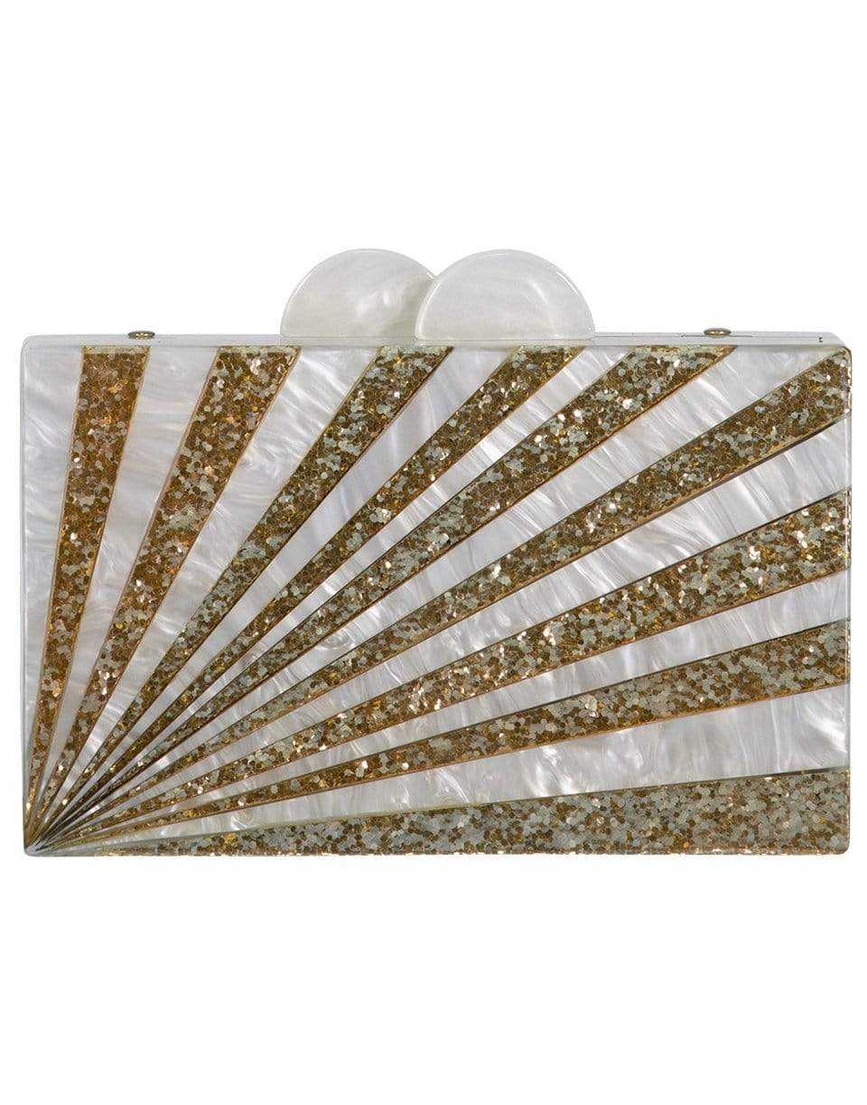 ELIZABETH SUTTON-Sunburst Glitter Clutch-BLUSH