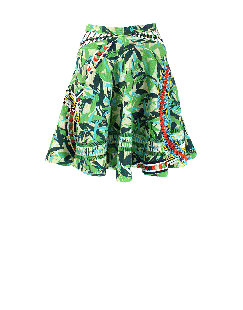 ELLE SASSON-Ray Printed Full Skirt-