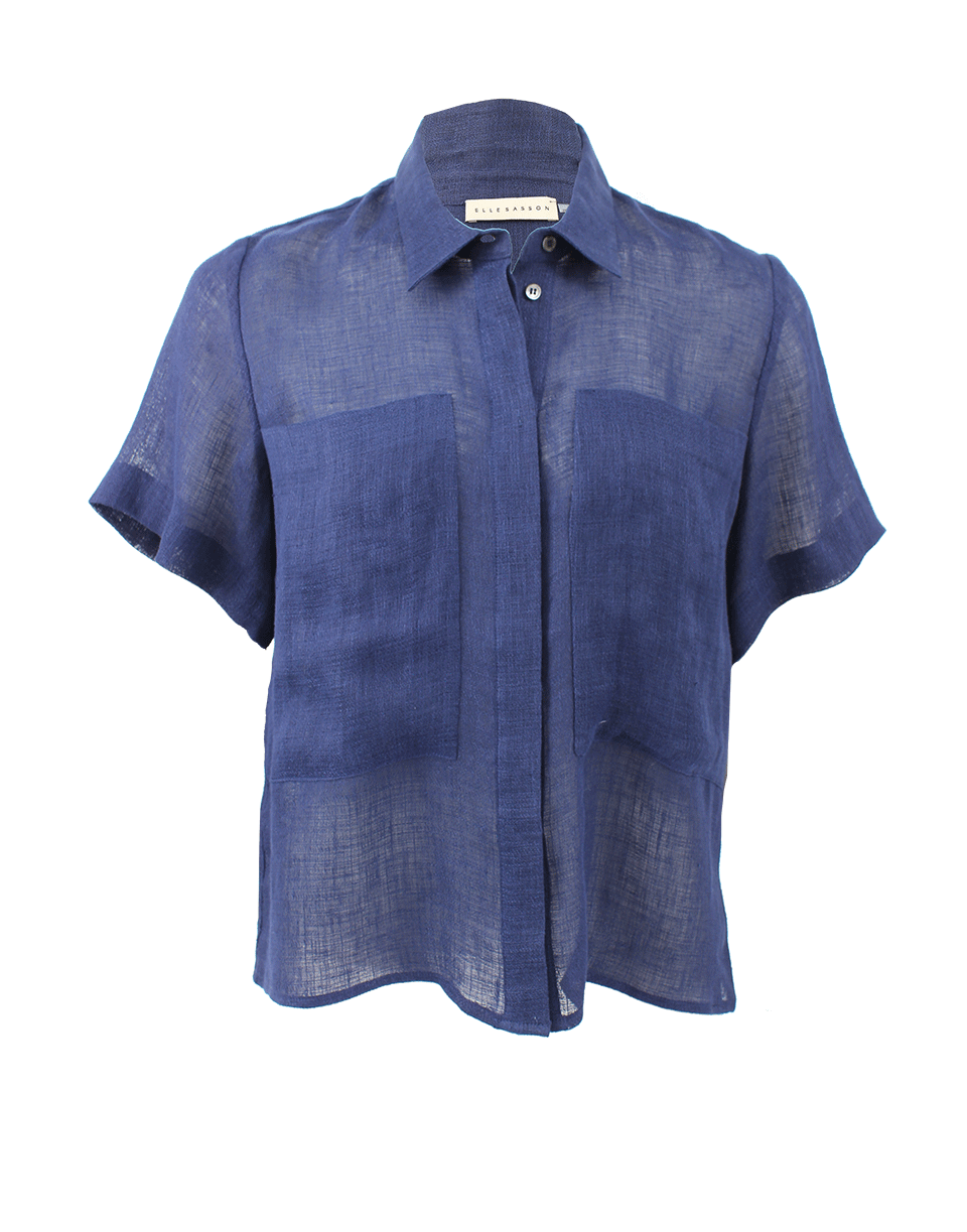 ELLE SASSON-Richard Button Up Blouse-