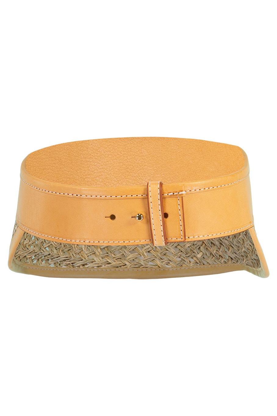 EMILIO PUCCI-Palm Straw Pucci Visor-NATURAL