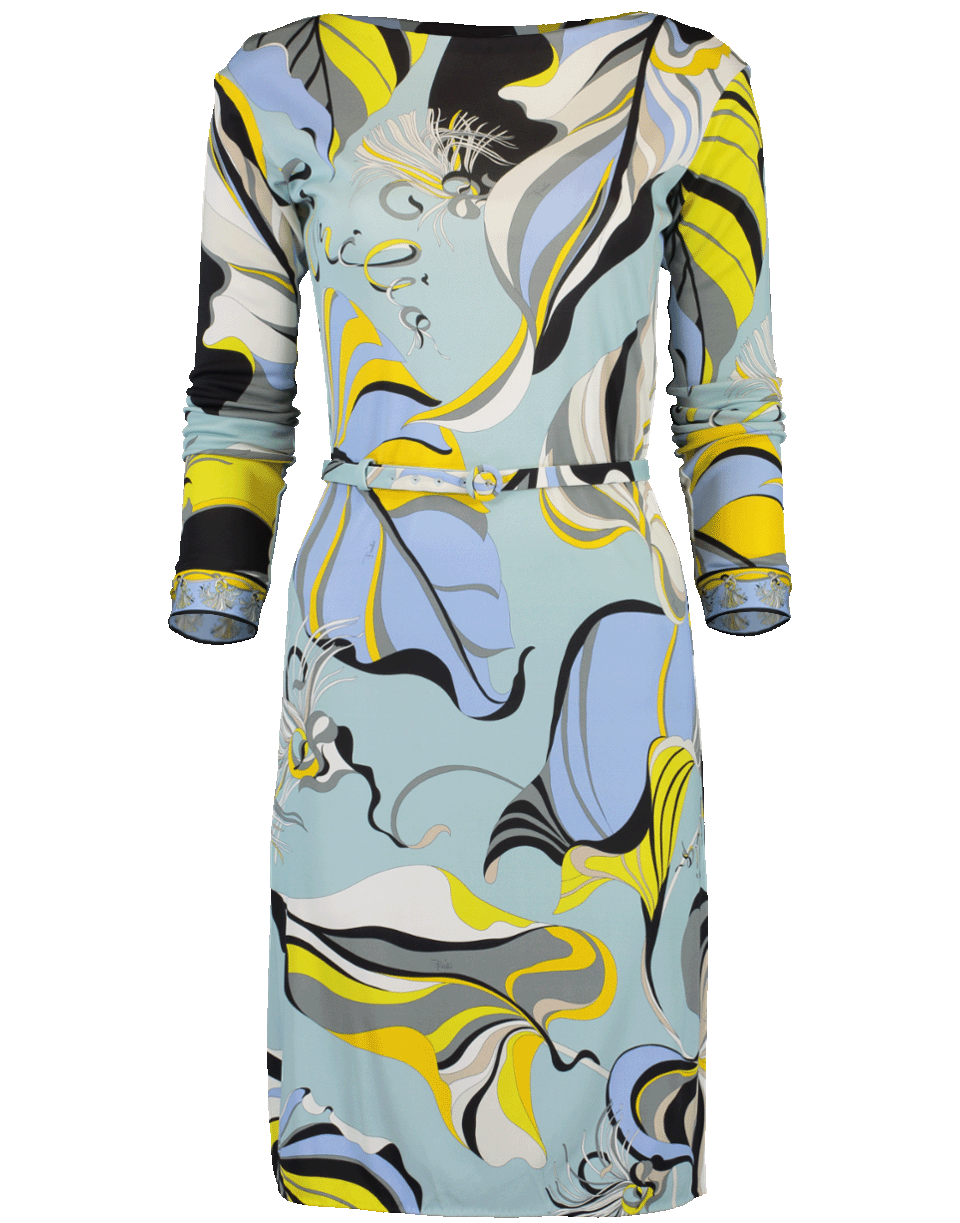 EMILIO PUCCI-Marilyn Belted Jersey Dress-