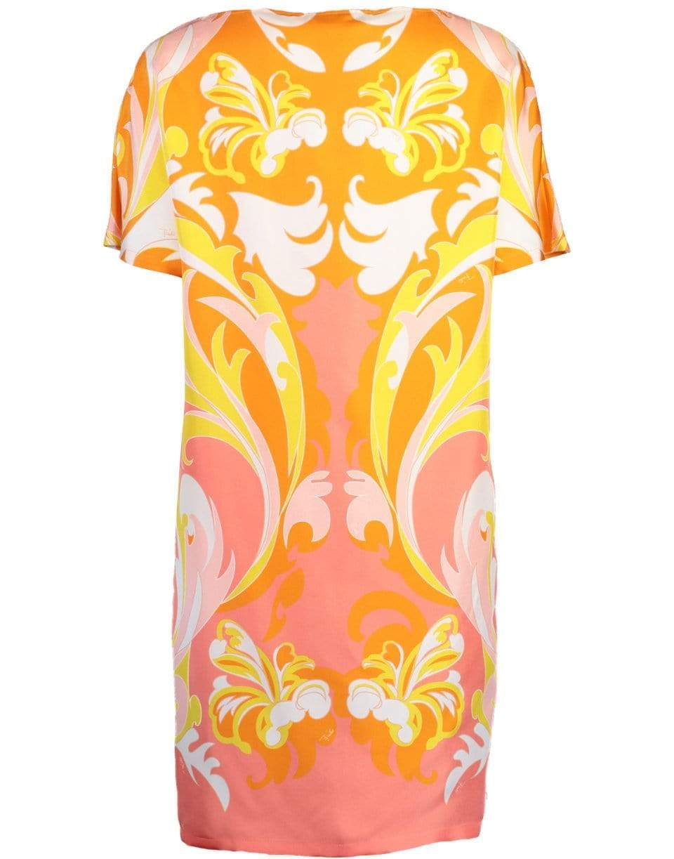 EMILIO PUCCI-Tropicana Print Silk Twill Dress-