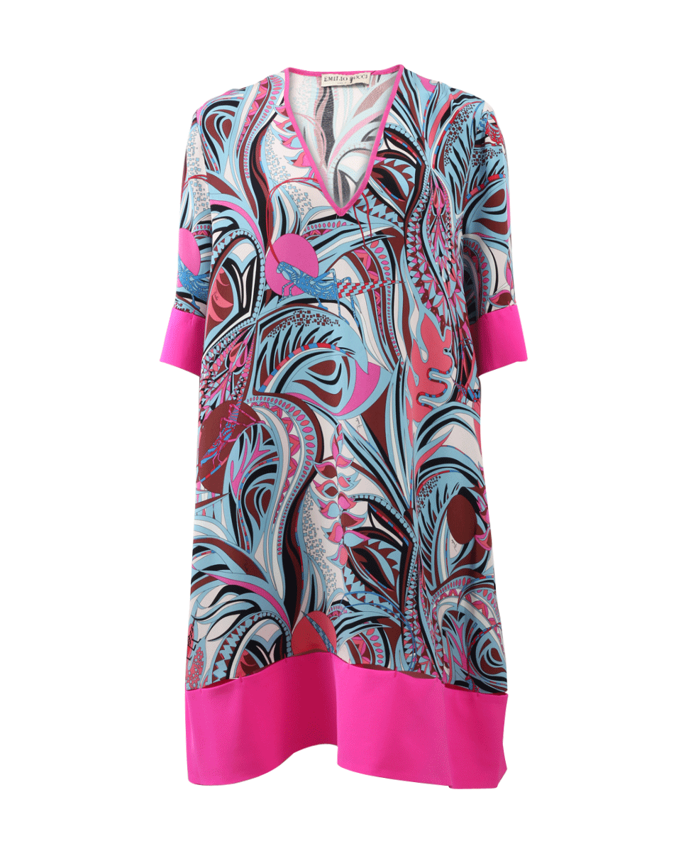 EMILIO PUCCI-Contrast Hem Dress-