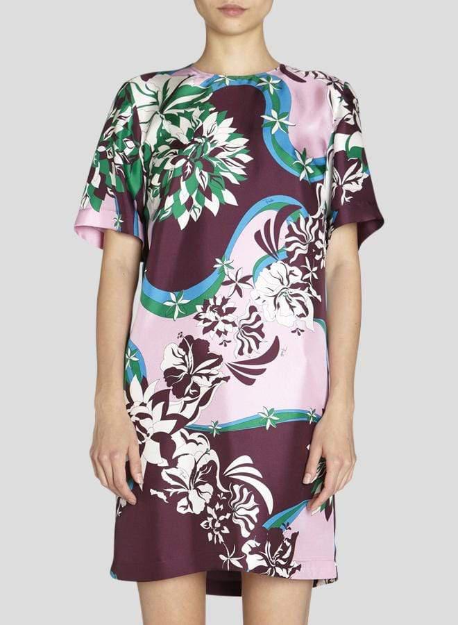 EMILIO PUCCI-Crewneck Shift Dress-