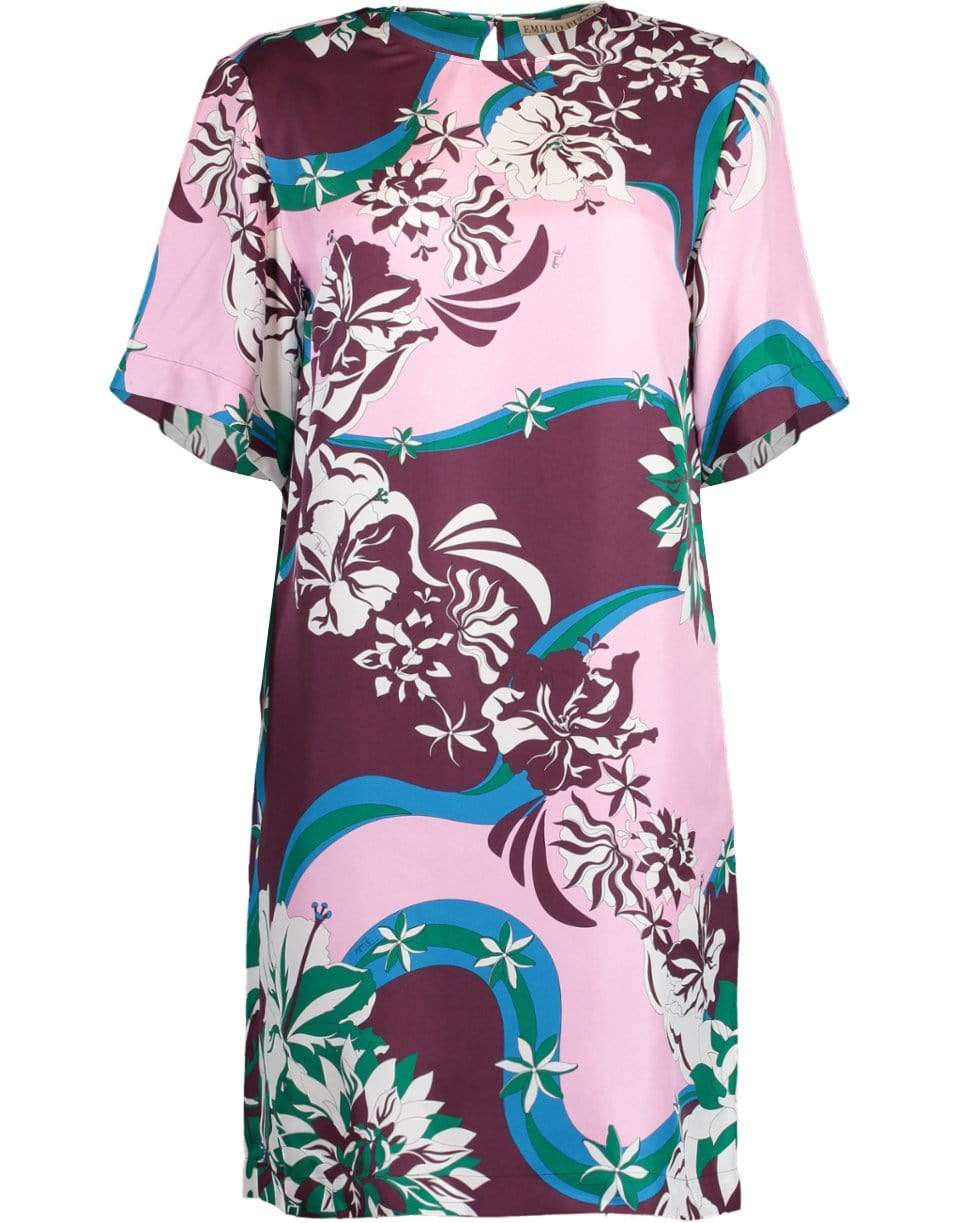 EMILIO PUCCI-Crewneck Shift Dress-