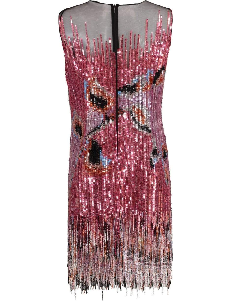 EMILIO PUCCI-Beaded Shift Dress-PINK