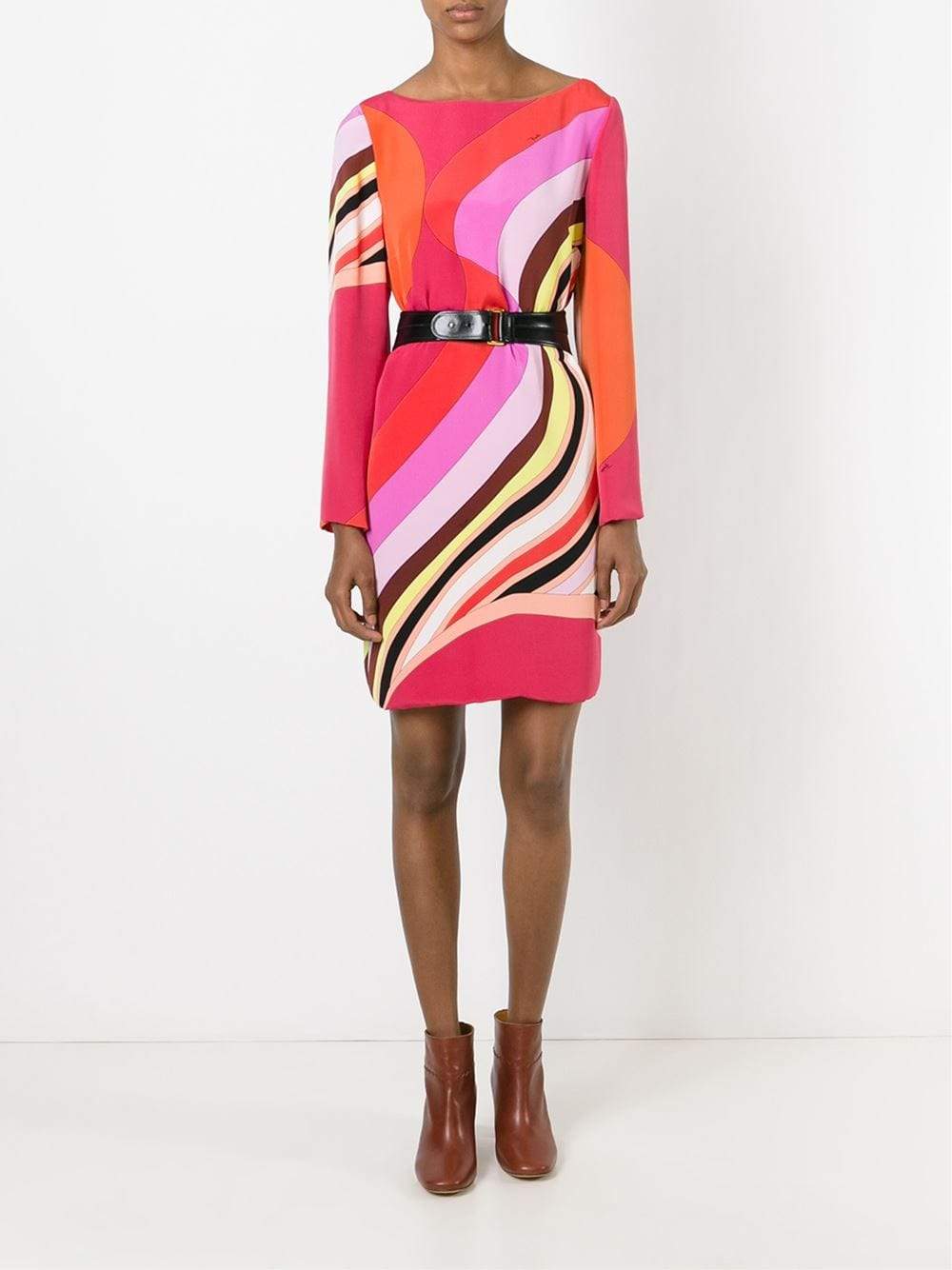 EMILIO PUCCI-Key Hole Back Dress-