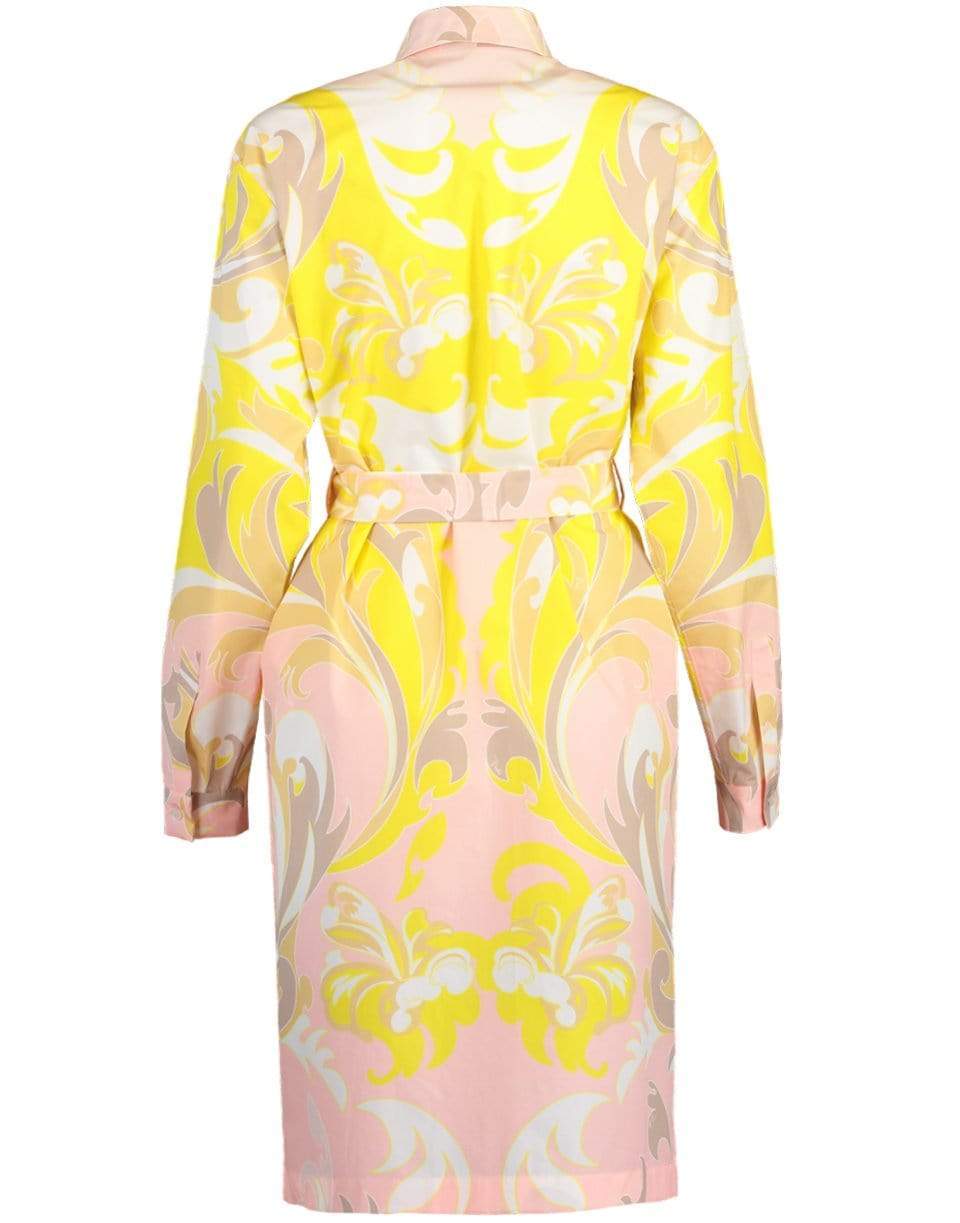 EMILIO PUCCI-Tropicana Print Chemisier Dress-