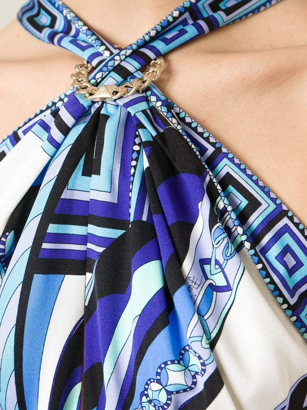 EMILIO PUCCI-Farfalla Halter Gown-