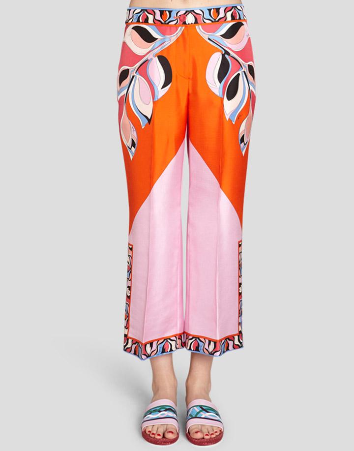 EMILIO PUCCI-Print Crop Trouser-