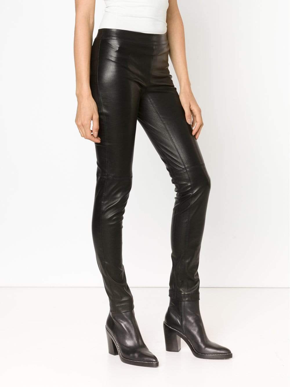 EMILIO PUCCI-Double Side Zip Leather Legging-