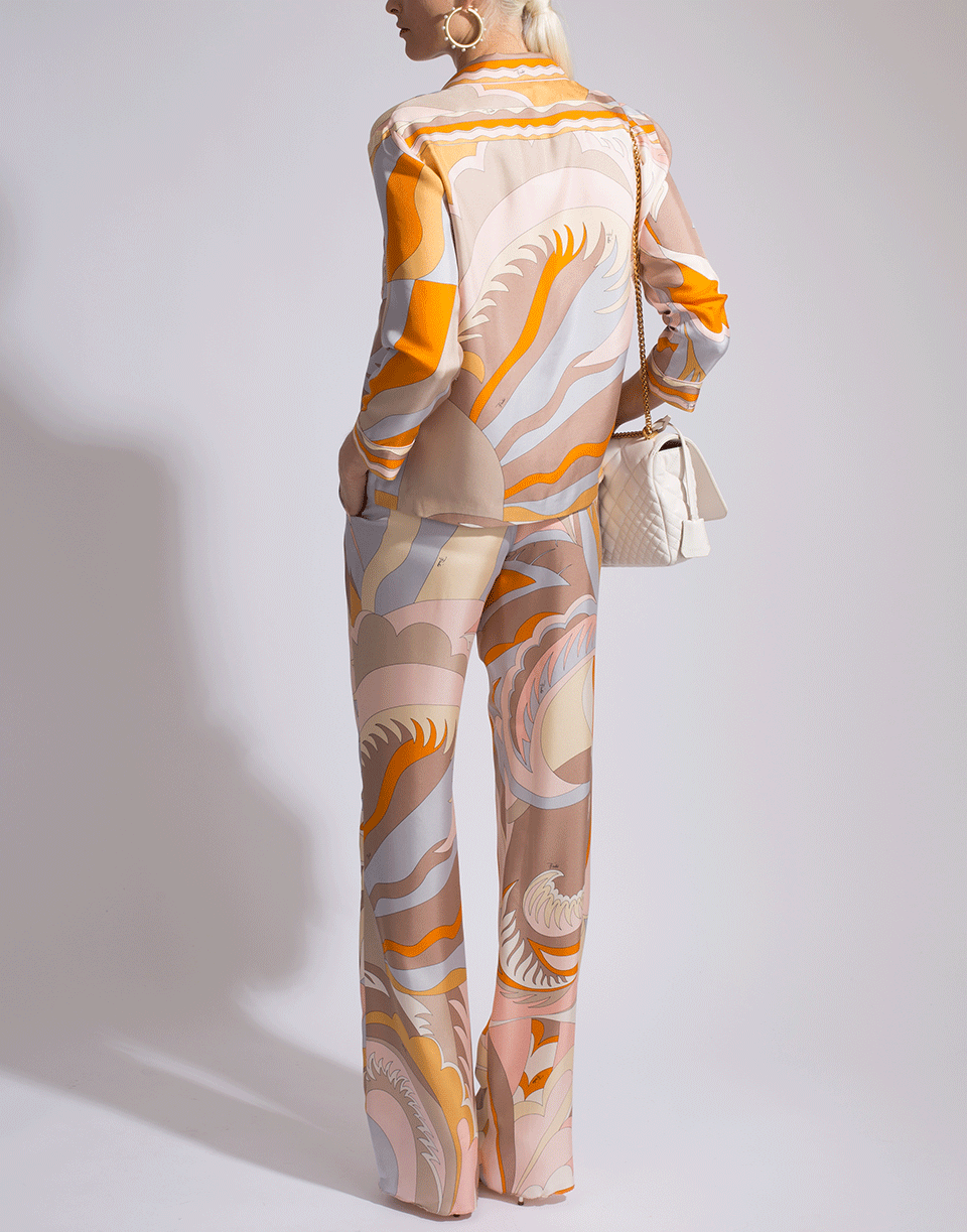 EMILIO PUCCI-Acapulco Print Silk Pant-