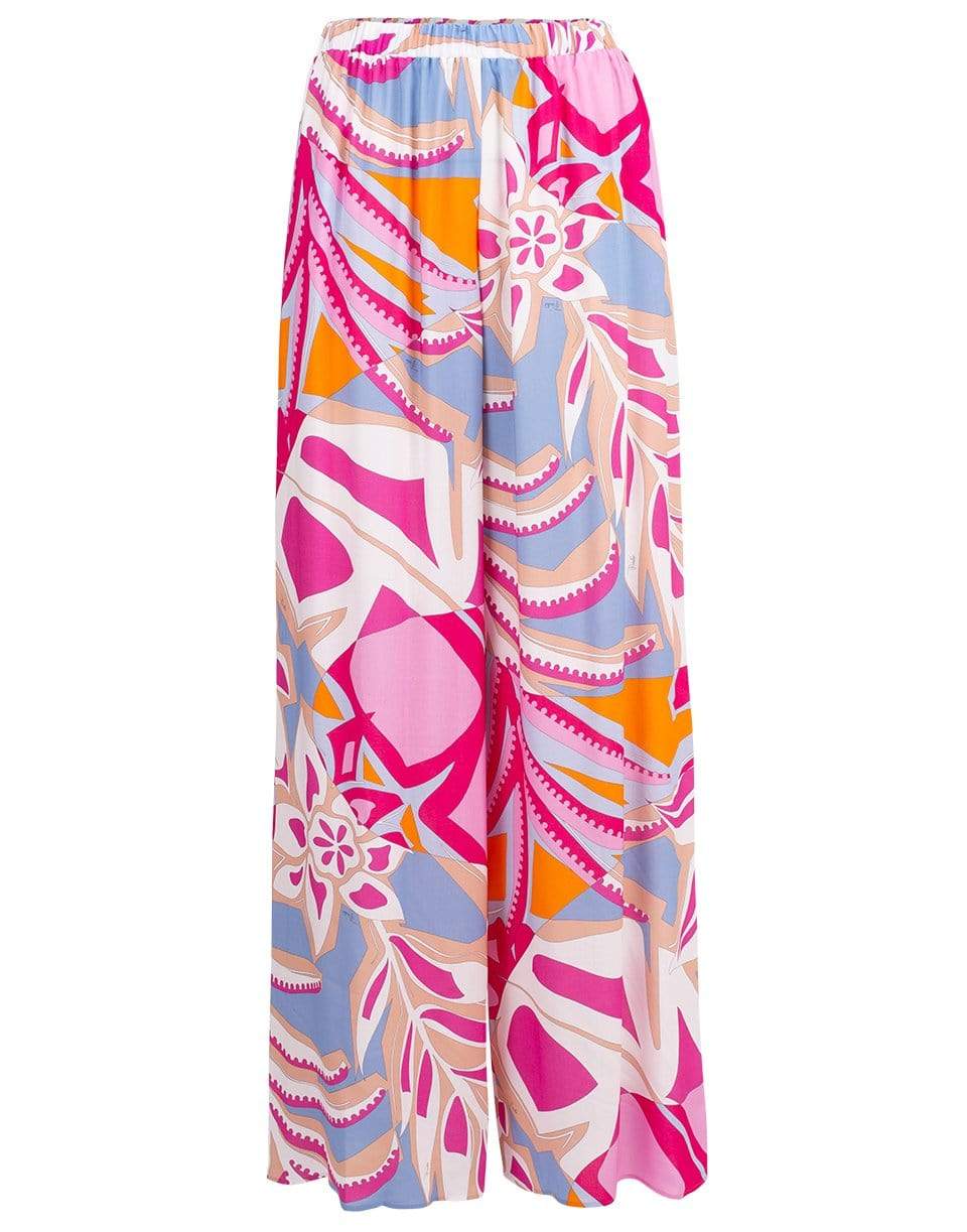 EMILIO PUCCI-Wide Leg Print Pant-
