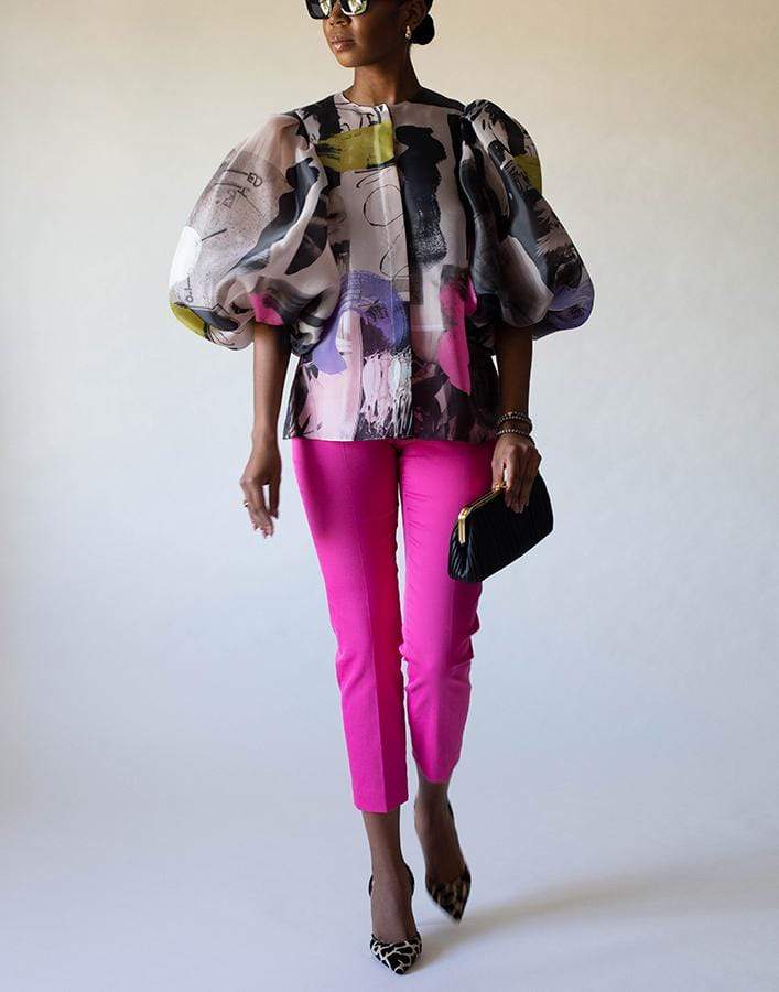 EMILIO PUCCI-Cotton Stretch Front Zip Pant-