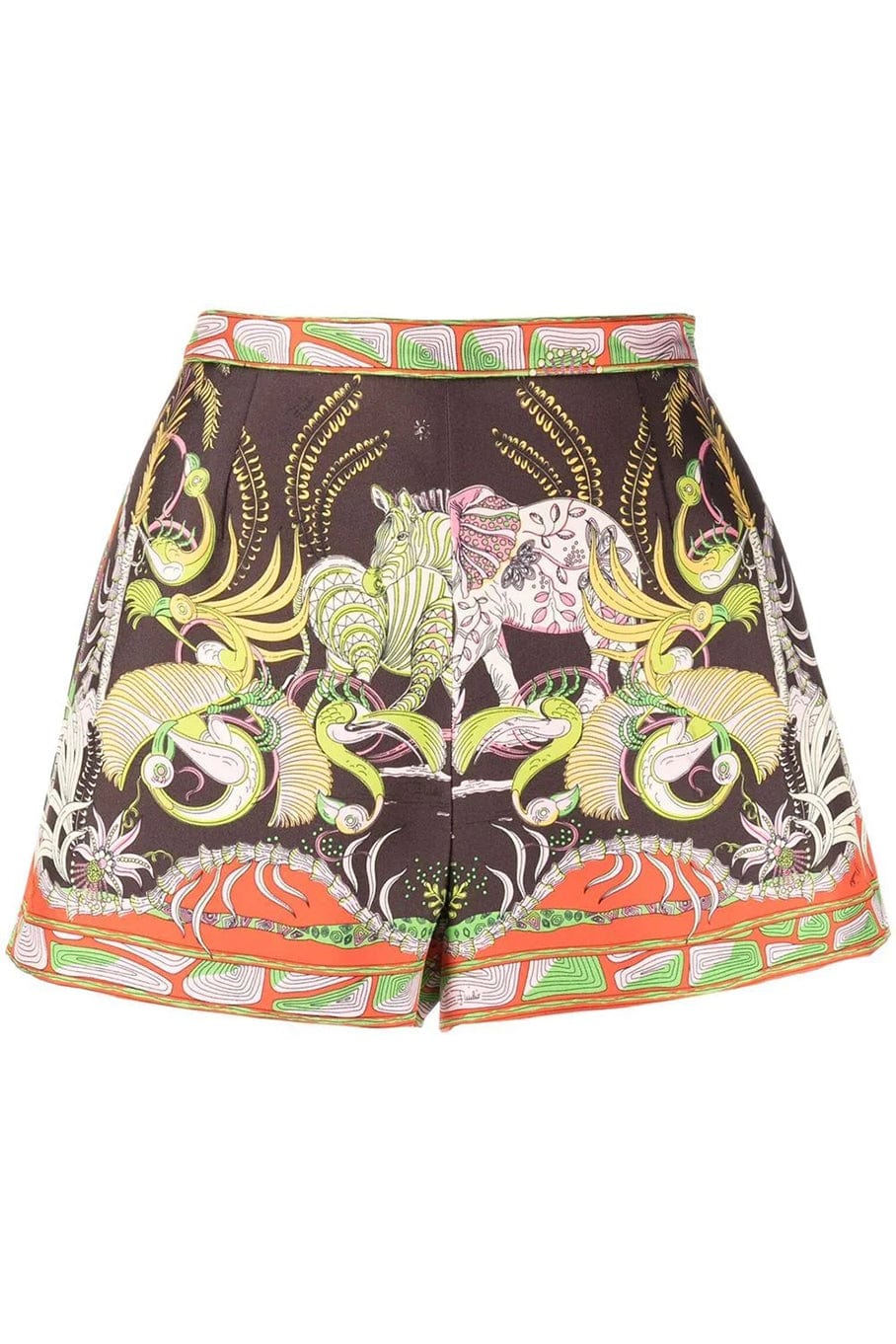 EMILIO PUCCI-Side Zip Printed Shorts-