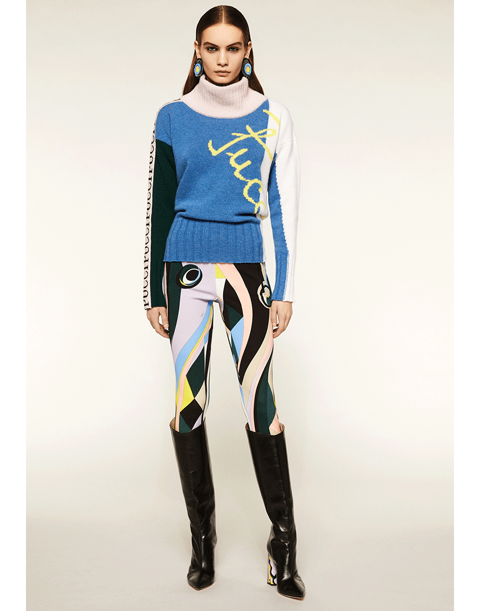 EMILIO PUCCI-Printed Trousers-