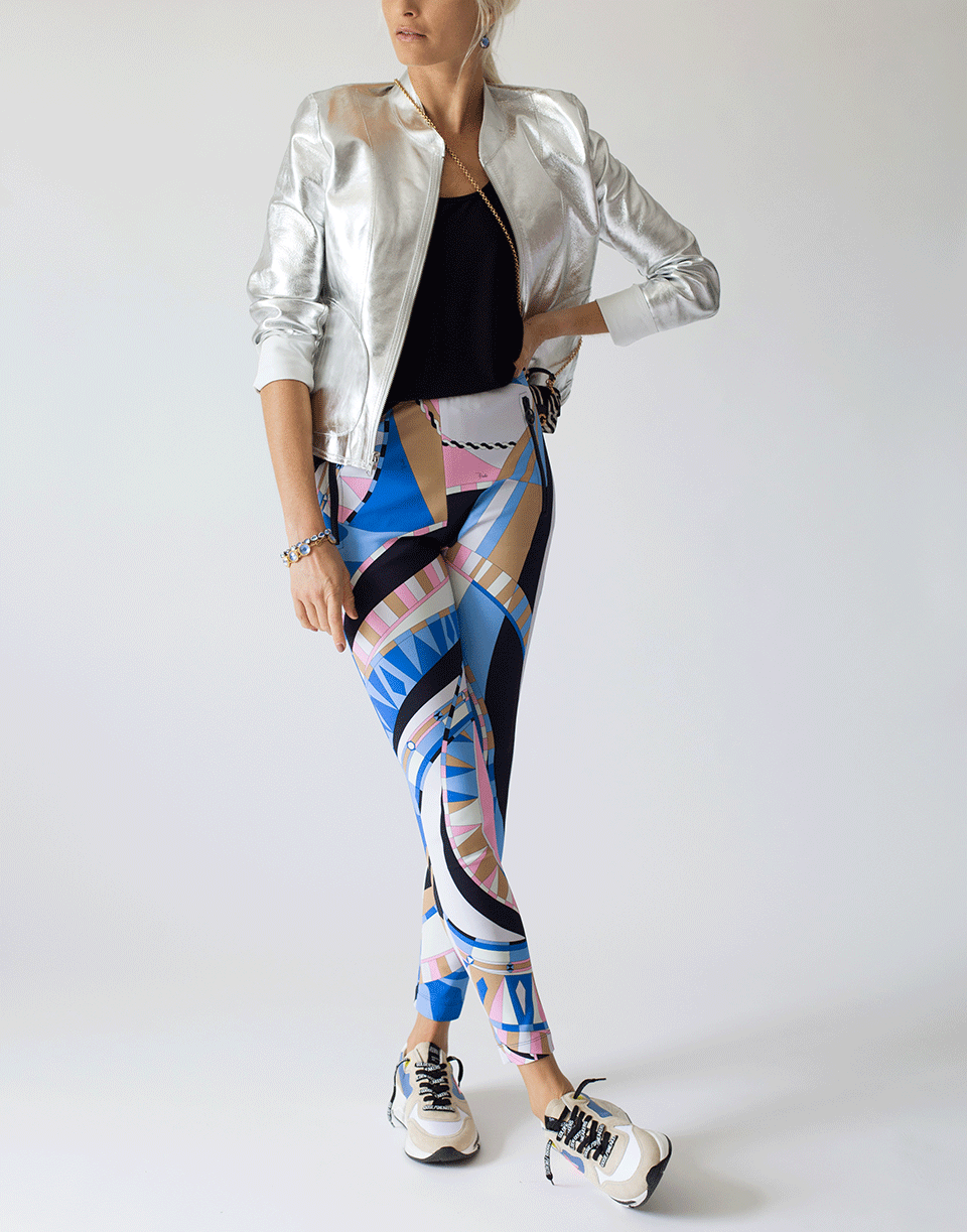 EMILIO PUCCI-Printed Trousers-