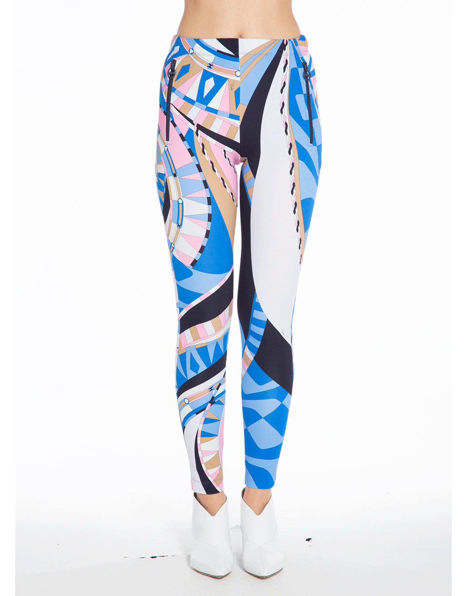 EMILIO PUCCI-Printed Trousers-