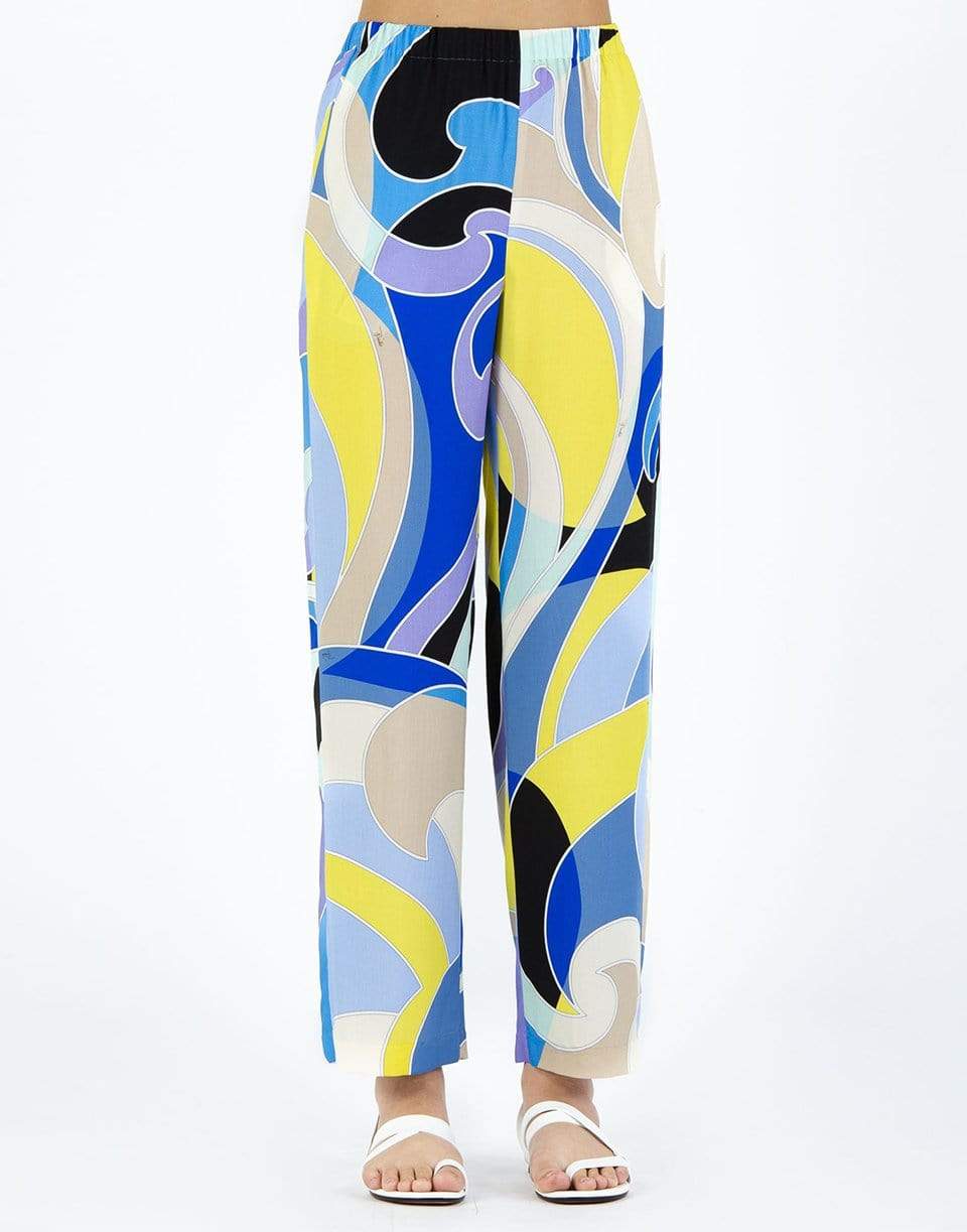 EMILIO PUCCI-Quirimbas Print Trousers-