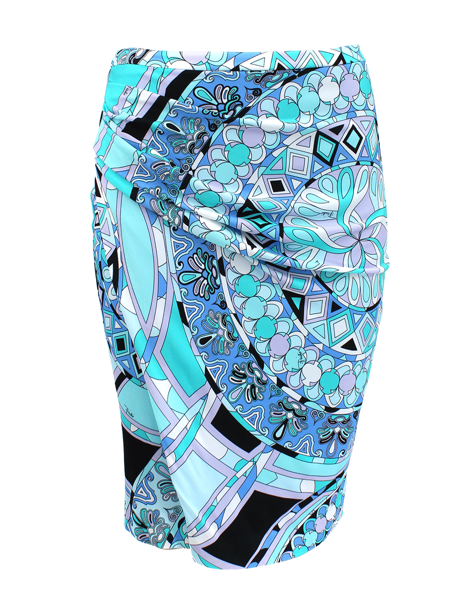 EMILIO PUCCI-Wrap Front Short Skirt-