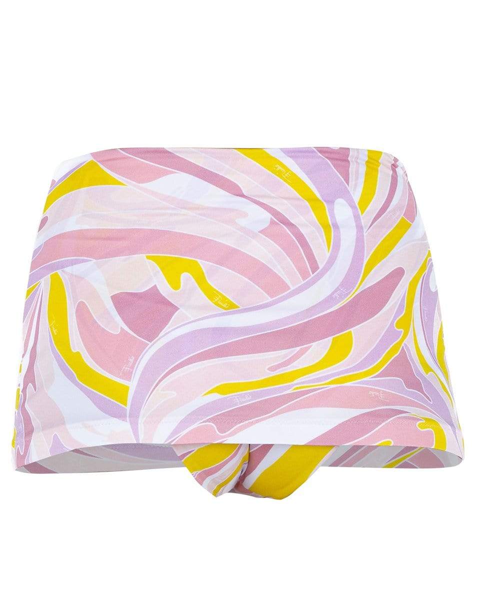 EMILIO PUCCI-Vetrate Print Skirted Bikini Briefs-