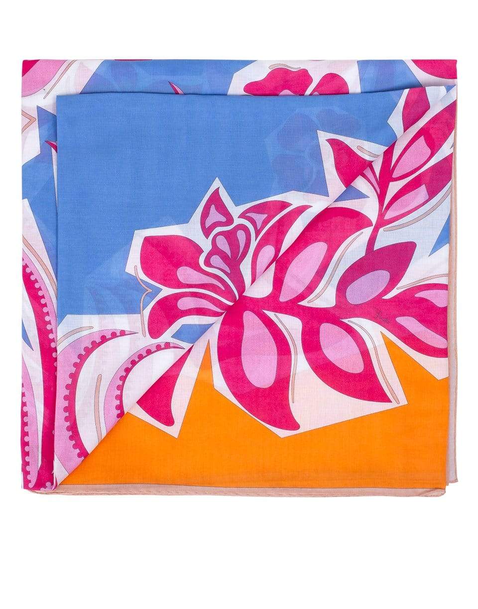 EMILIO PUCCI-Fuschia Long Pareo Scarf-FUSCHIA