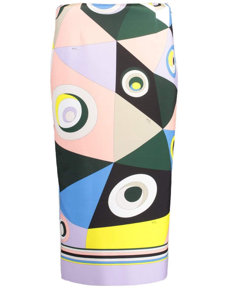 EMILIO PUCCI-Printed Pencil Skirt-