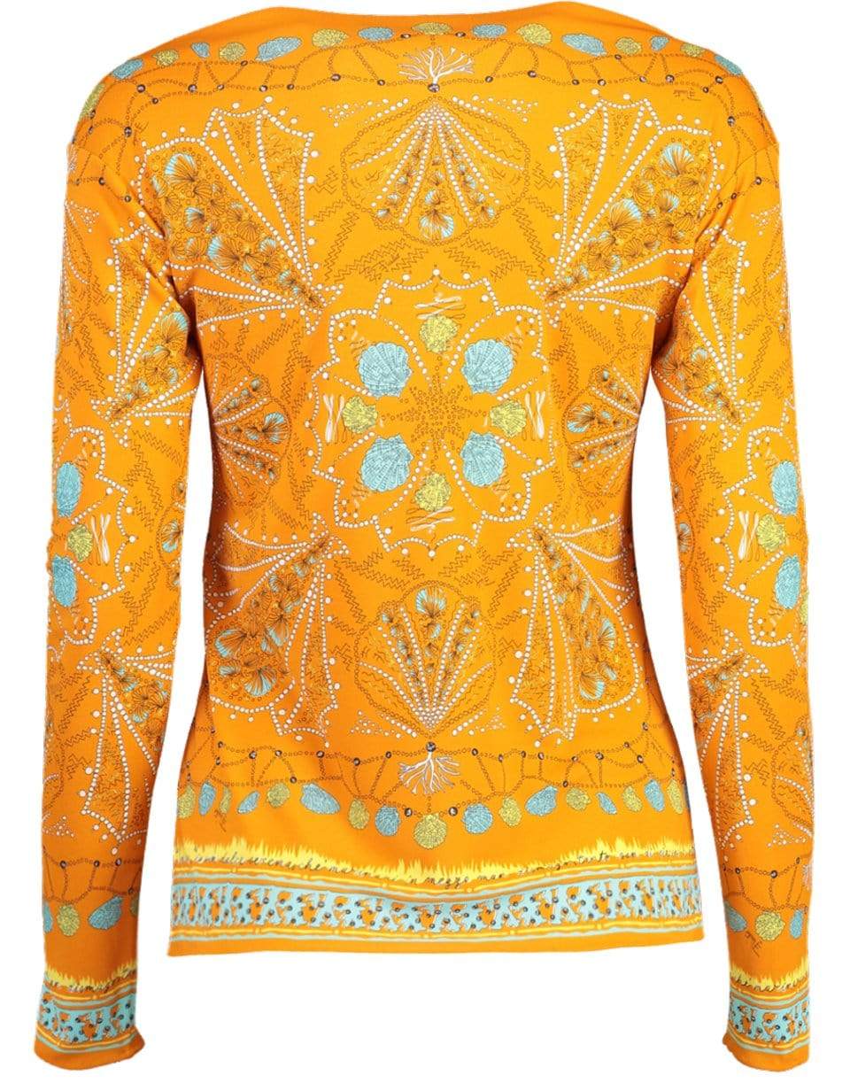 EMILIO PUCCI-Conchiglie Print Top-