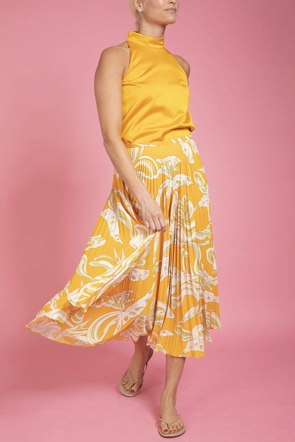 EMILIO PUCCI-Sleeveless Halter Top-