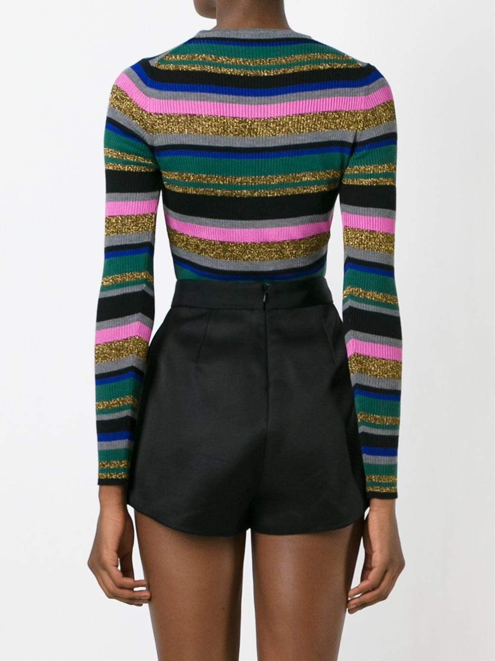 EMILIO PUCCI-Lace-Up Striped Knit-